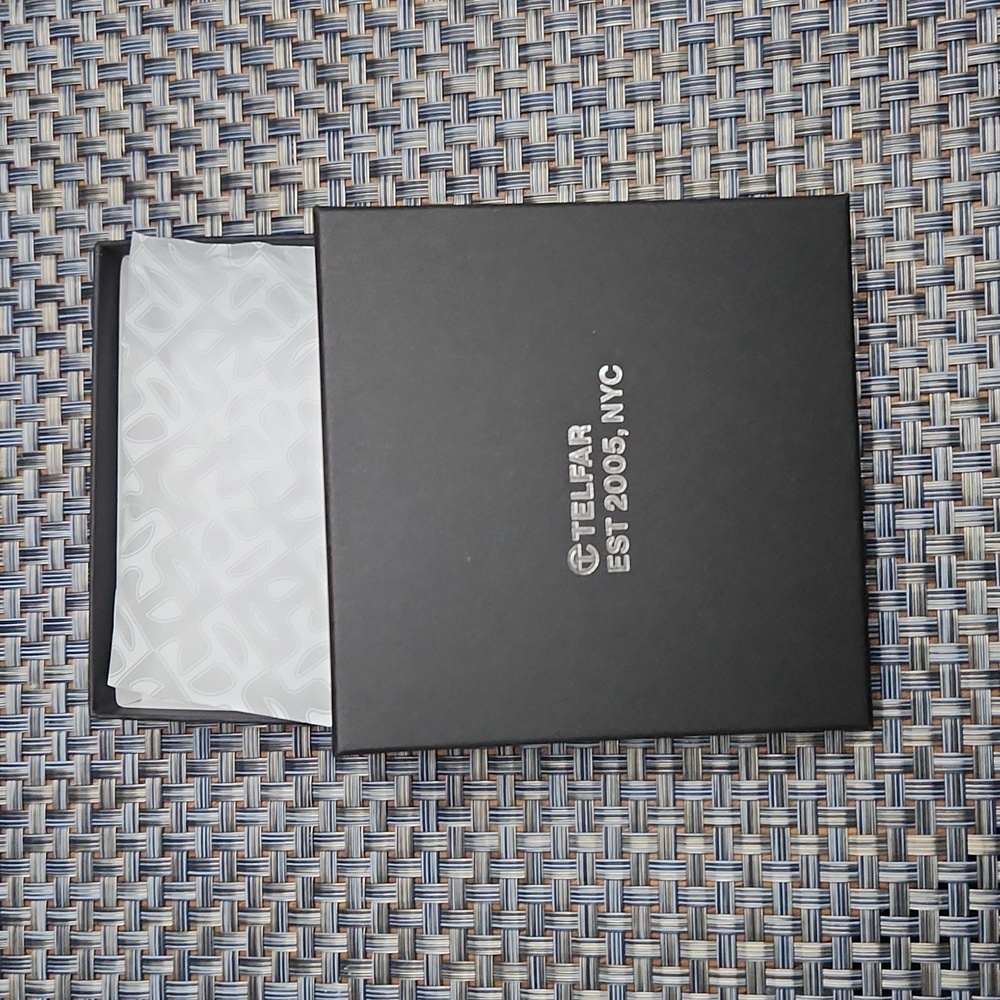 Telfar Gift box - empty box (tan wallet tag)
